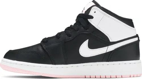 Jordan Mid Arctic Pink Black (GS) ansicht rechter Schuh