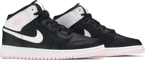 Jordan Mid Arctic Pink Black (GS) beide Schuhe zusammen