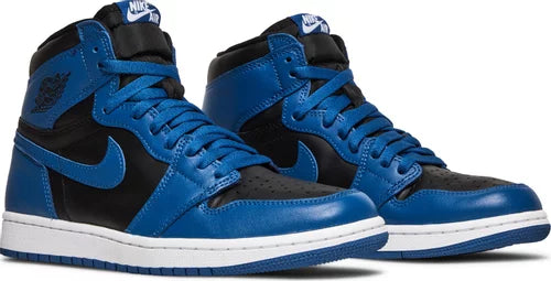 Jordan Retro High OG Dark Marina Blue beide Schuhe zusammen