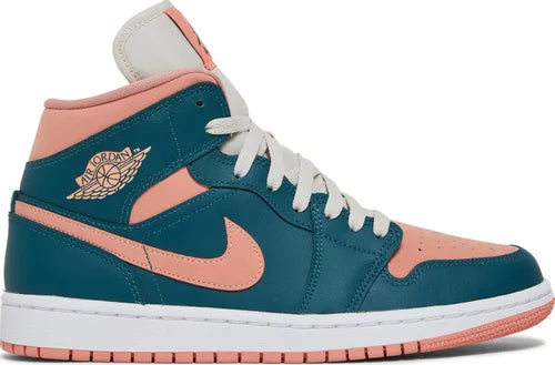 Jordan Mid Dark Teal Green (W) Ansicht linker Schuh
