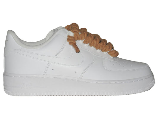 Rope Force Air Force 1 White Brown