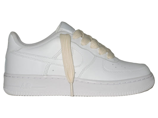 Fat Lace Air Force 1 White Beige
