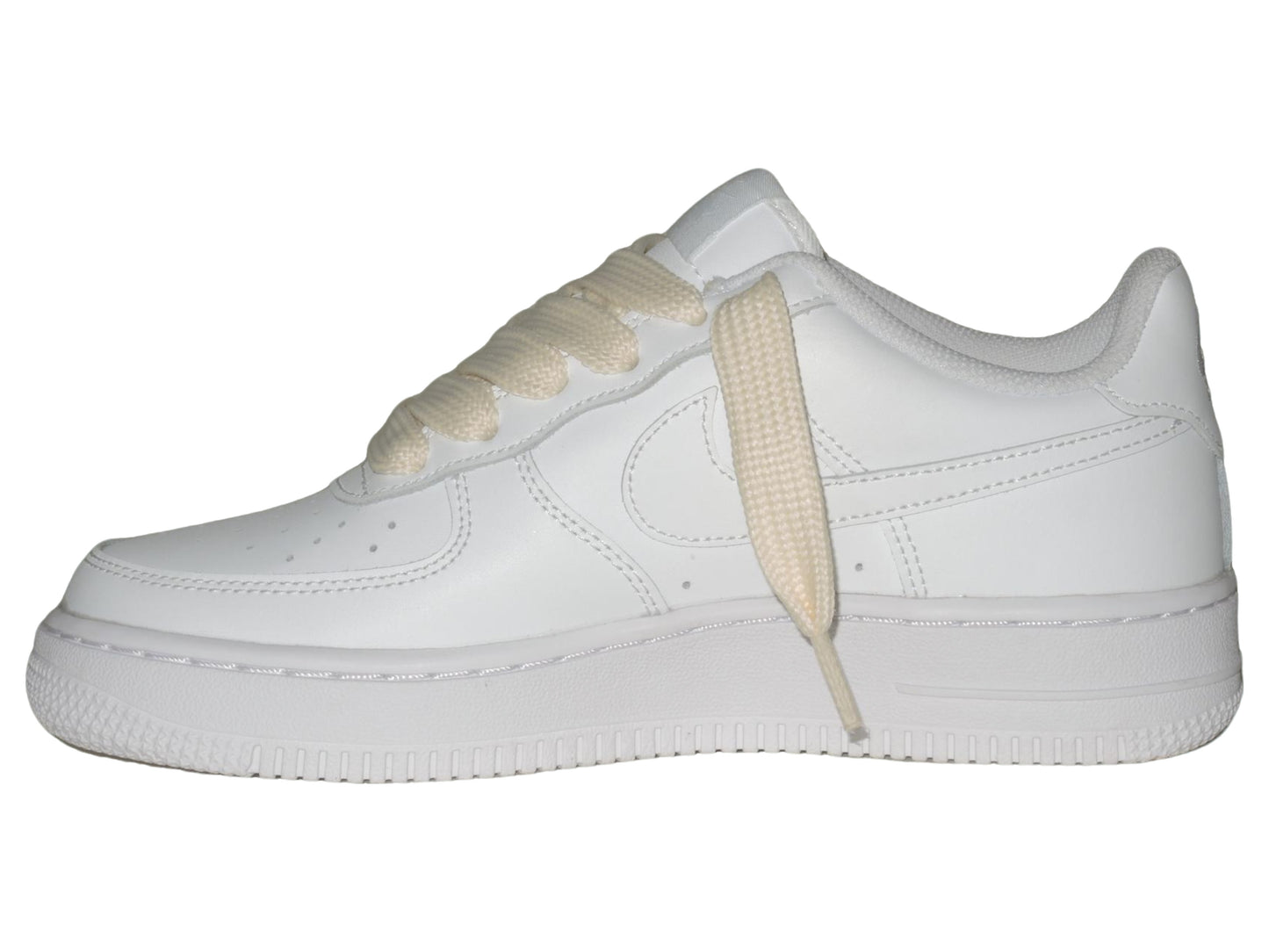 Fat Lace Air Force 1 White Beige