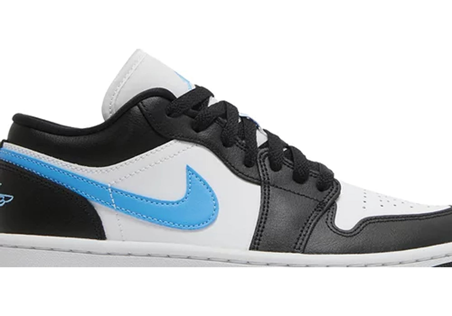 Jordan 1 Low Black University Blue White (W)
