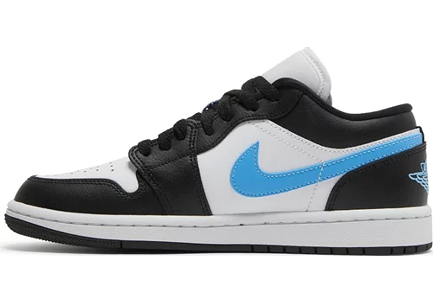 Jordan 1 Low Black University Blue White (W)