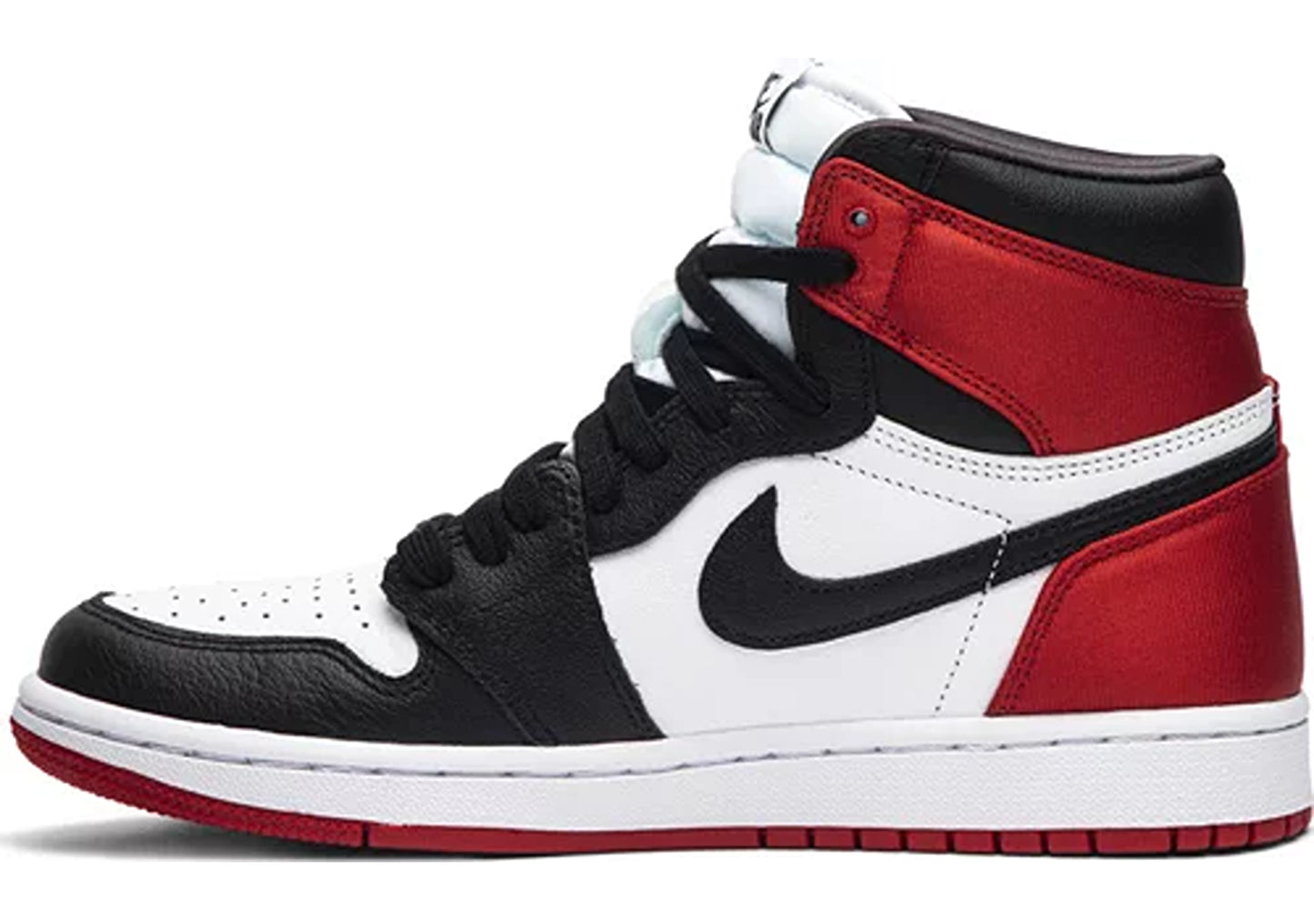 Jordan 1 Retro High Satin Black Toe (W)