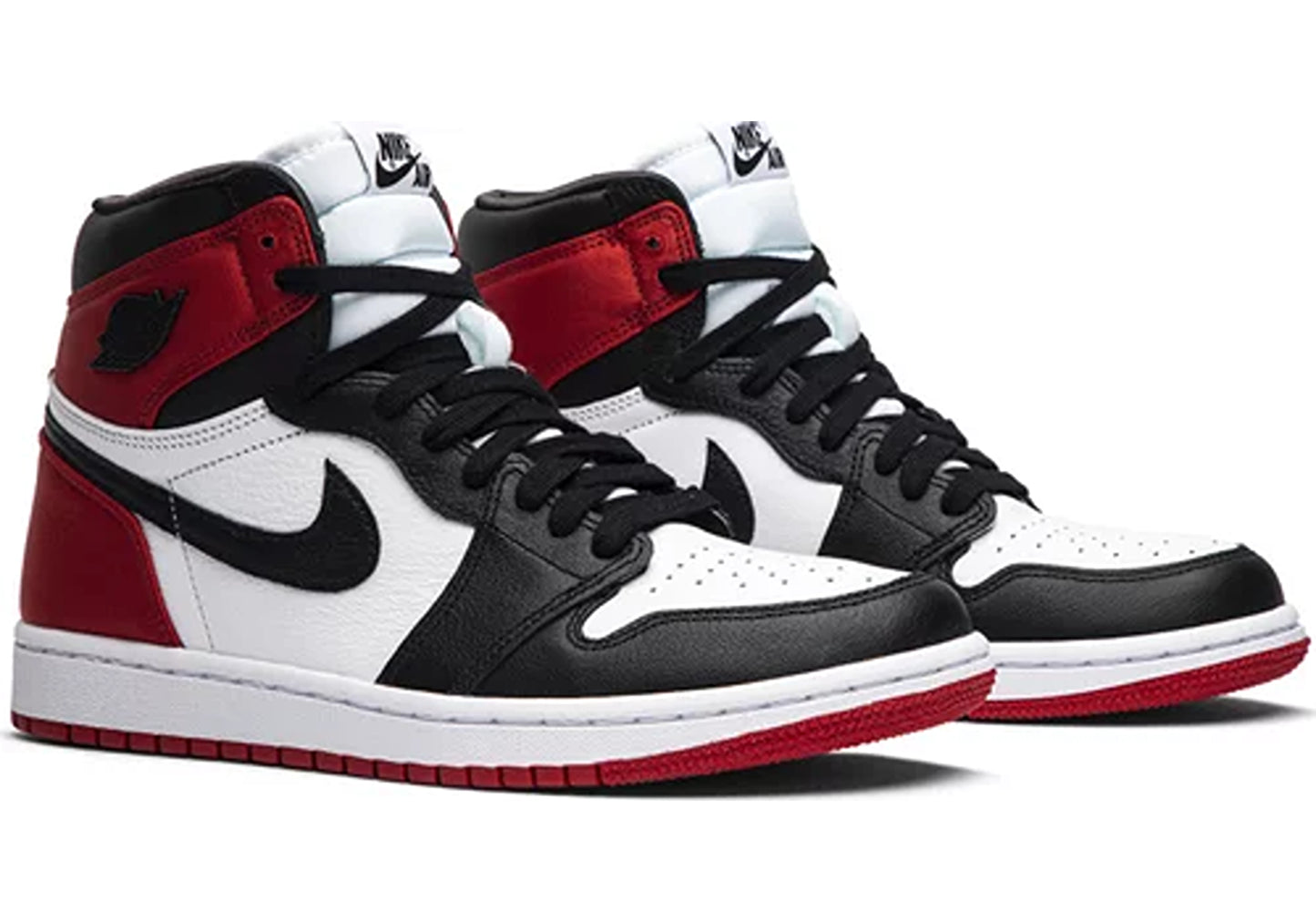 Jordan 1 Retro High Satin Black Toe (W)