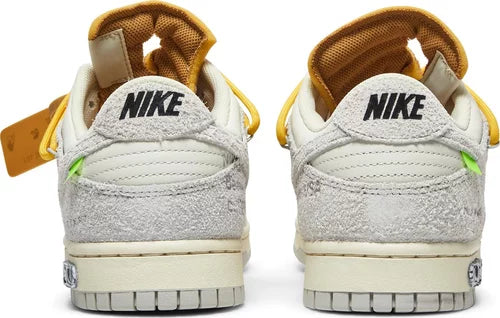 Nike Dunk Low Off-White Lot 39 ansicht von der Rückseite