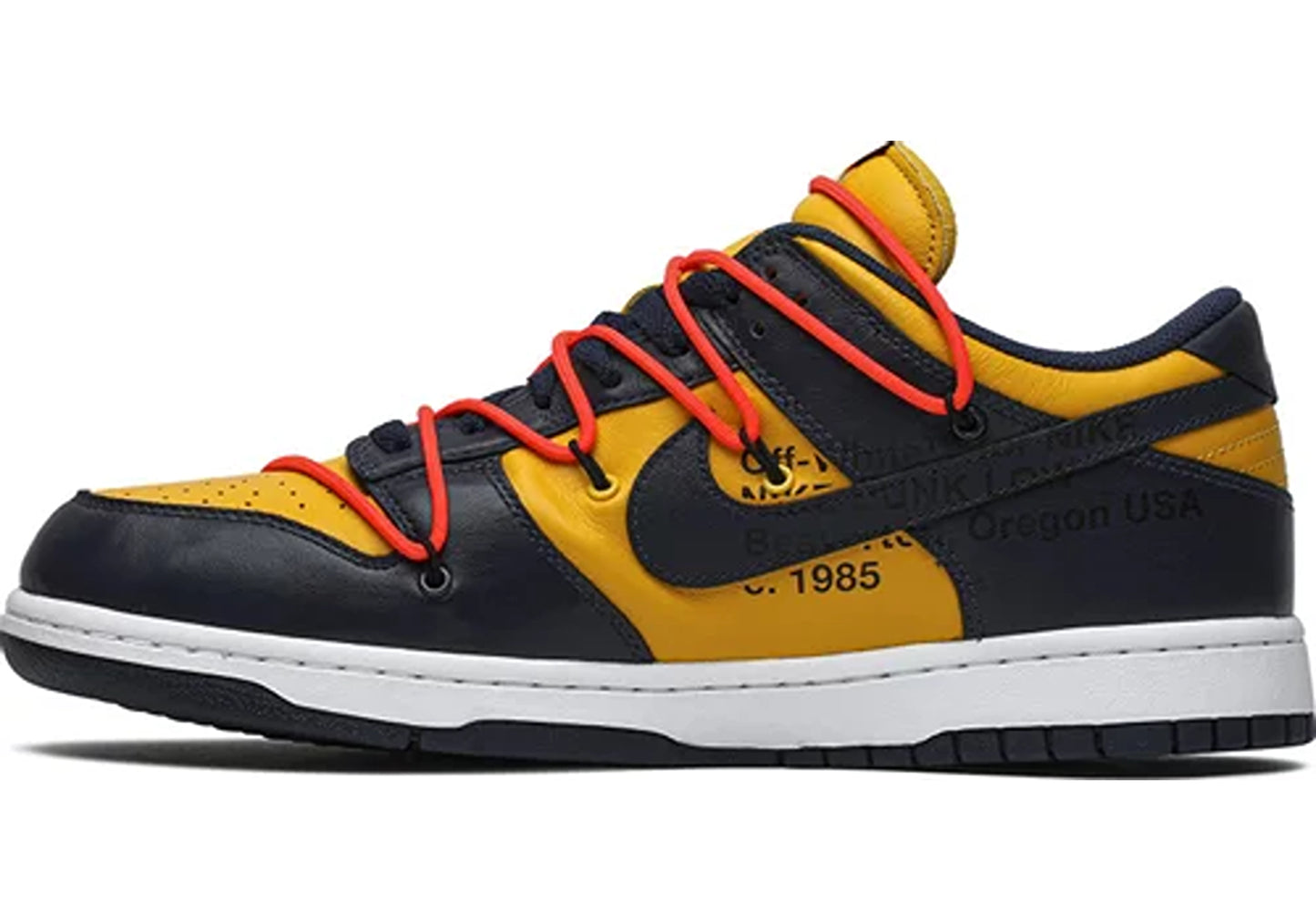 Nike Dunk Low Off-White University Gold Midnight Navy