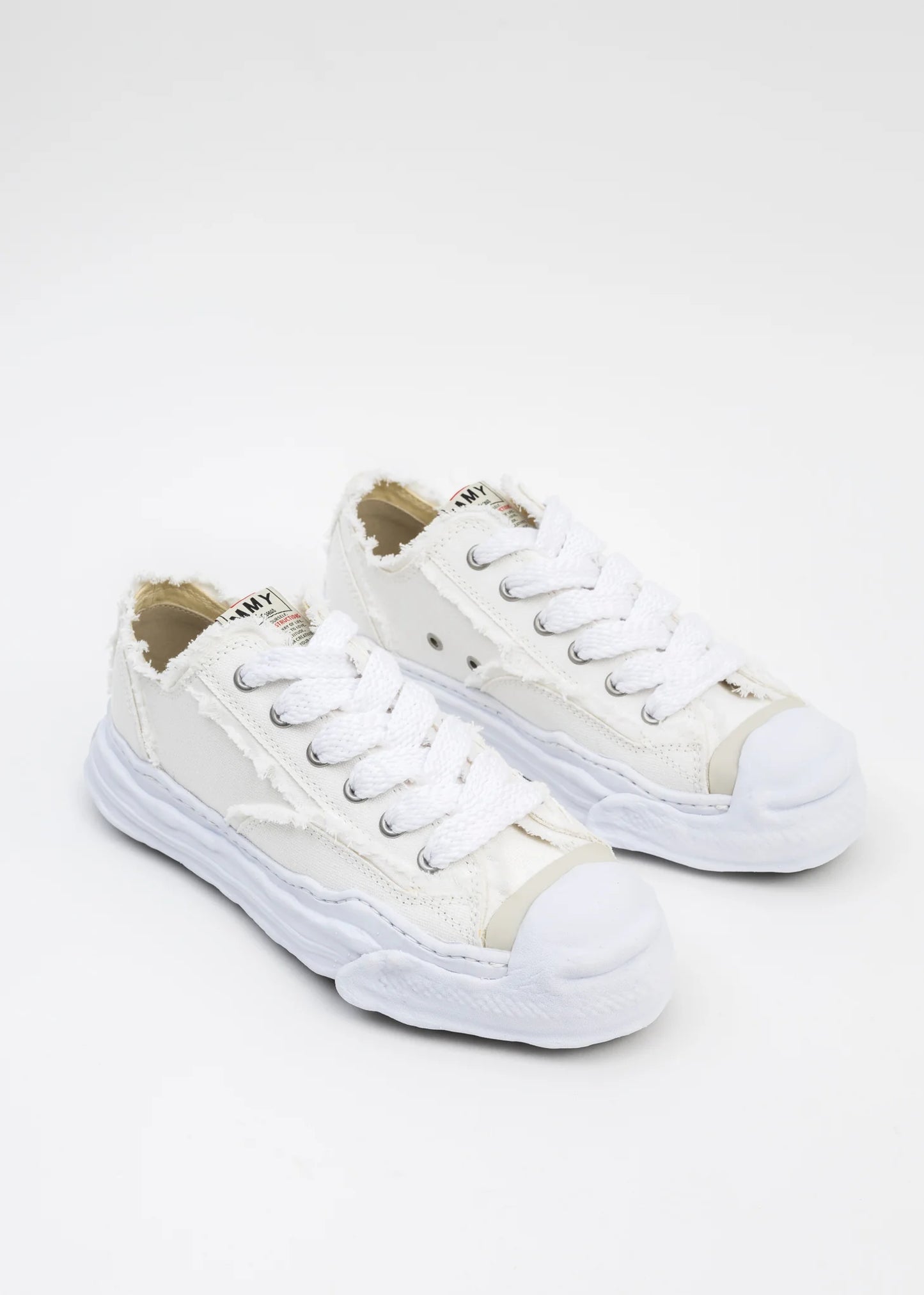 Maison Mihara Yasuhiro Hank OG Sole Canvas Low White ansicht Aussensohle