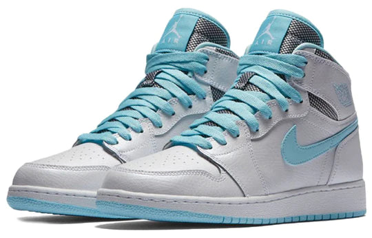 Jordan  Retro High White Still Blue (GS) ansicht rechter Schuh