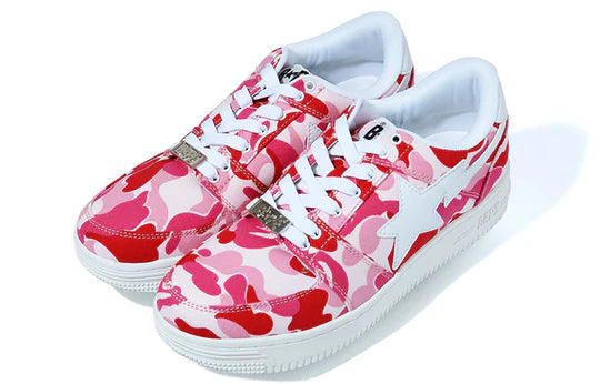 A Bathing Ape Bape Sta Low ABC Camo 20th Anniversary Pink ansicht rechter Schuh