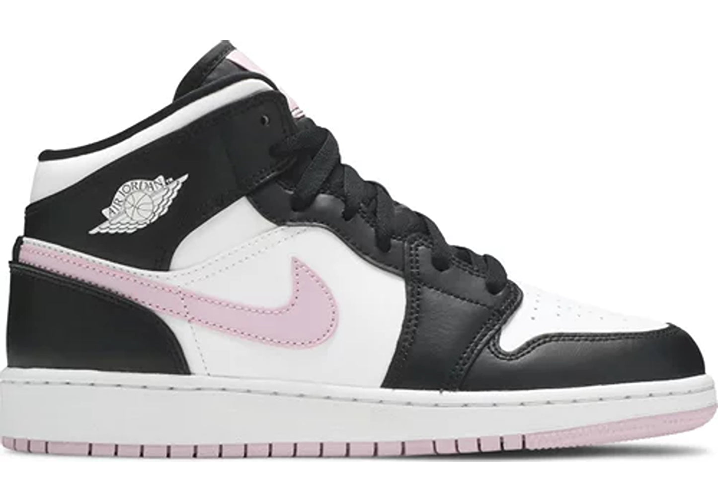 Jordan 1 Mid White Black Light Arctic Pink (GS)