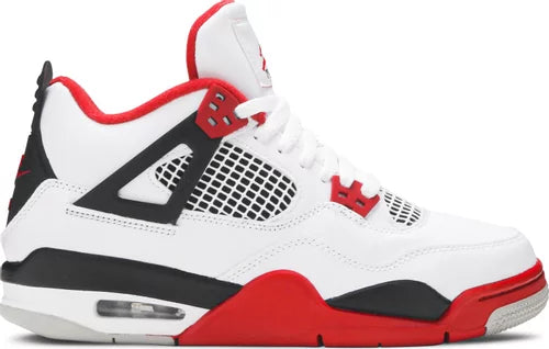 Jordan 4 Retro Fire Red (2020) (GS) Ansicht linker Schuh