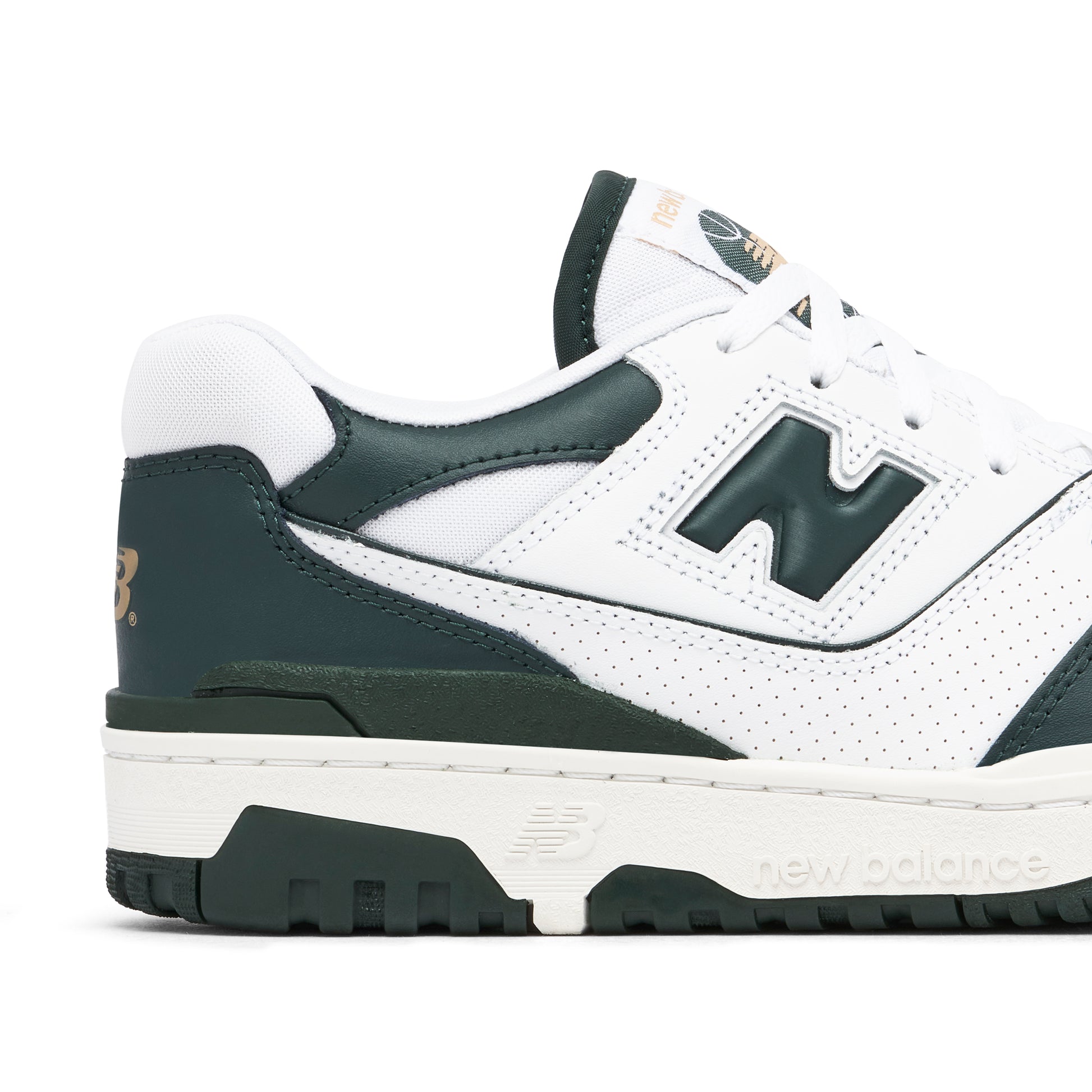 New Balance 550 White Dark Green ansicht Aussensohle