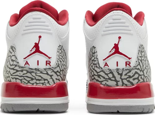 Jordan 3 Retro Cardinal (GS) Detailansicht hinten