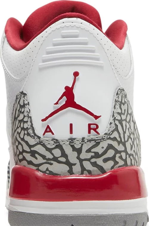 Jordan 3 Retro Cardinal (GS) beide Schuhe zusammen