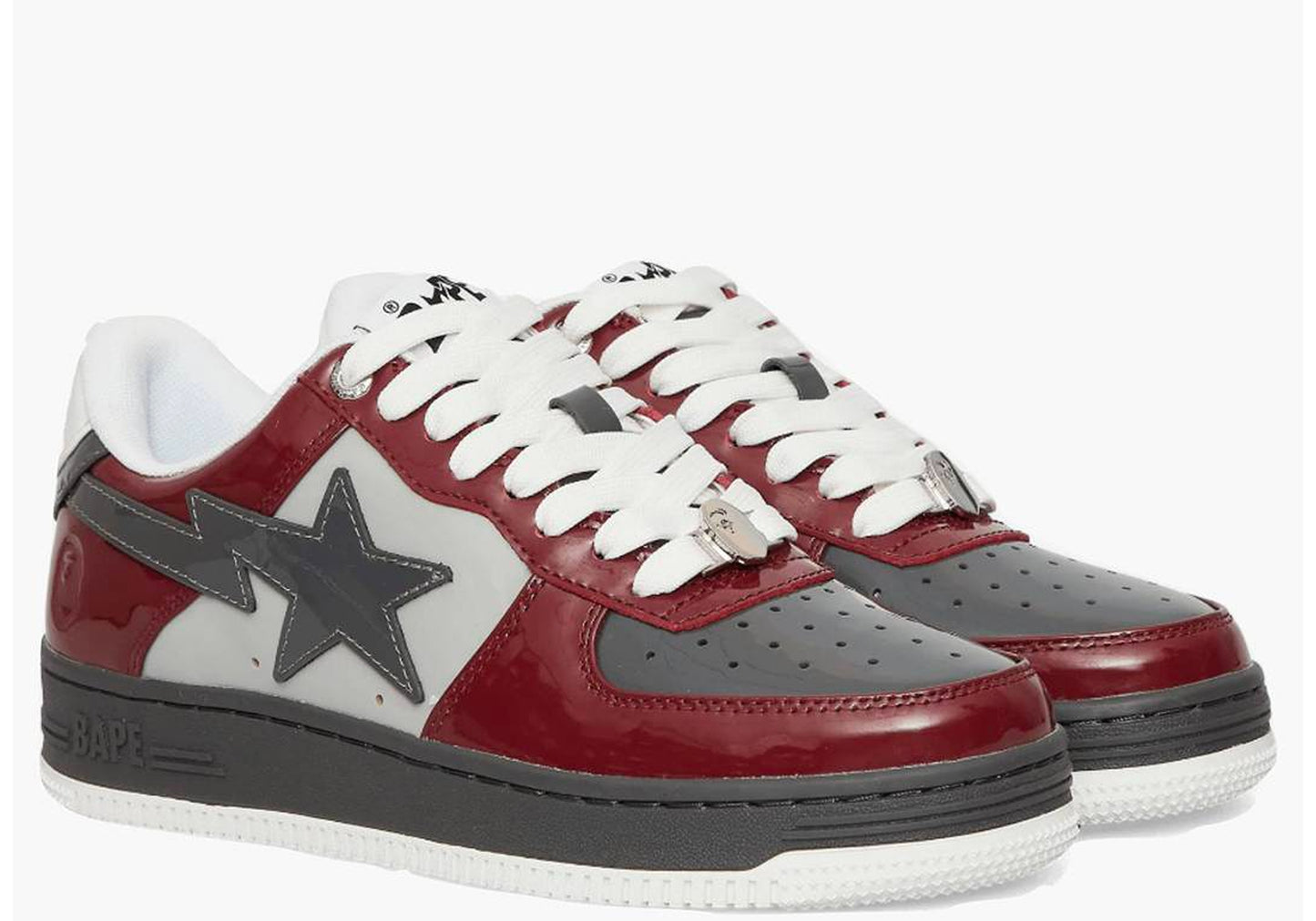 A Bathing Ape Bape Sta Nostalgic Burgundy Grey