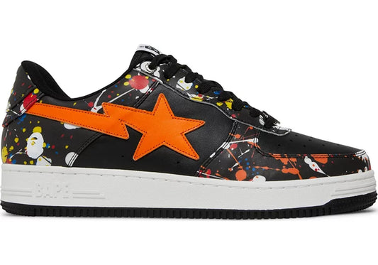 A Bathing Ape Bape Sta Paint Splatter Black