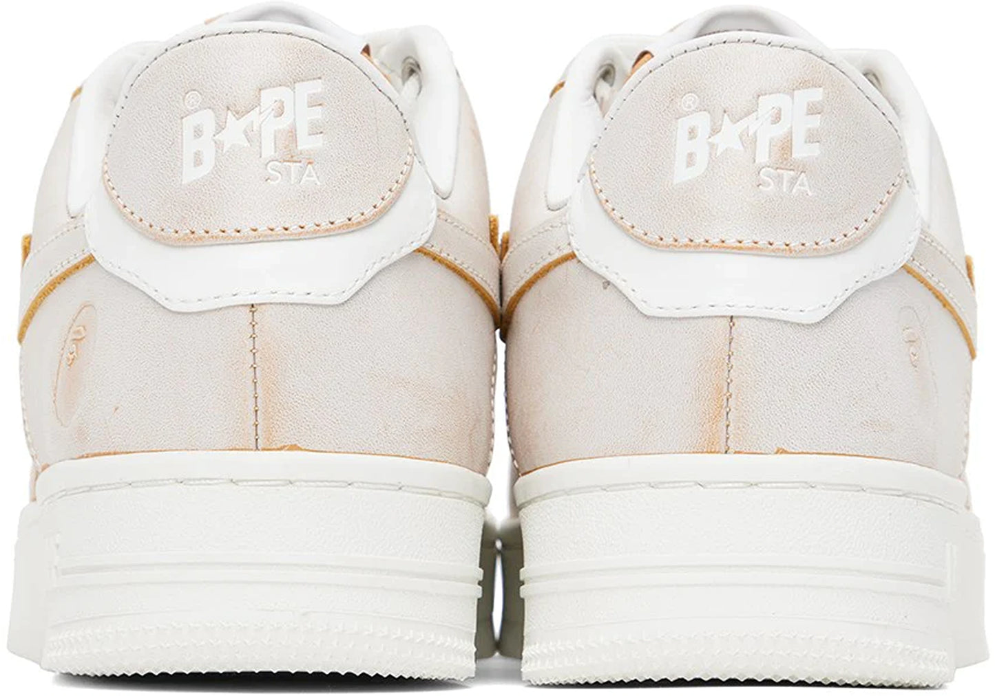 A Bathing Ape Bape Sta Wear Away Paint Beige