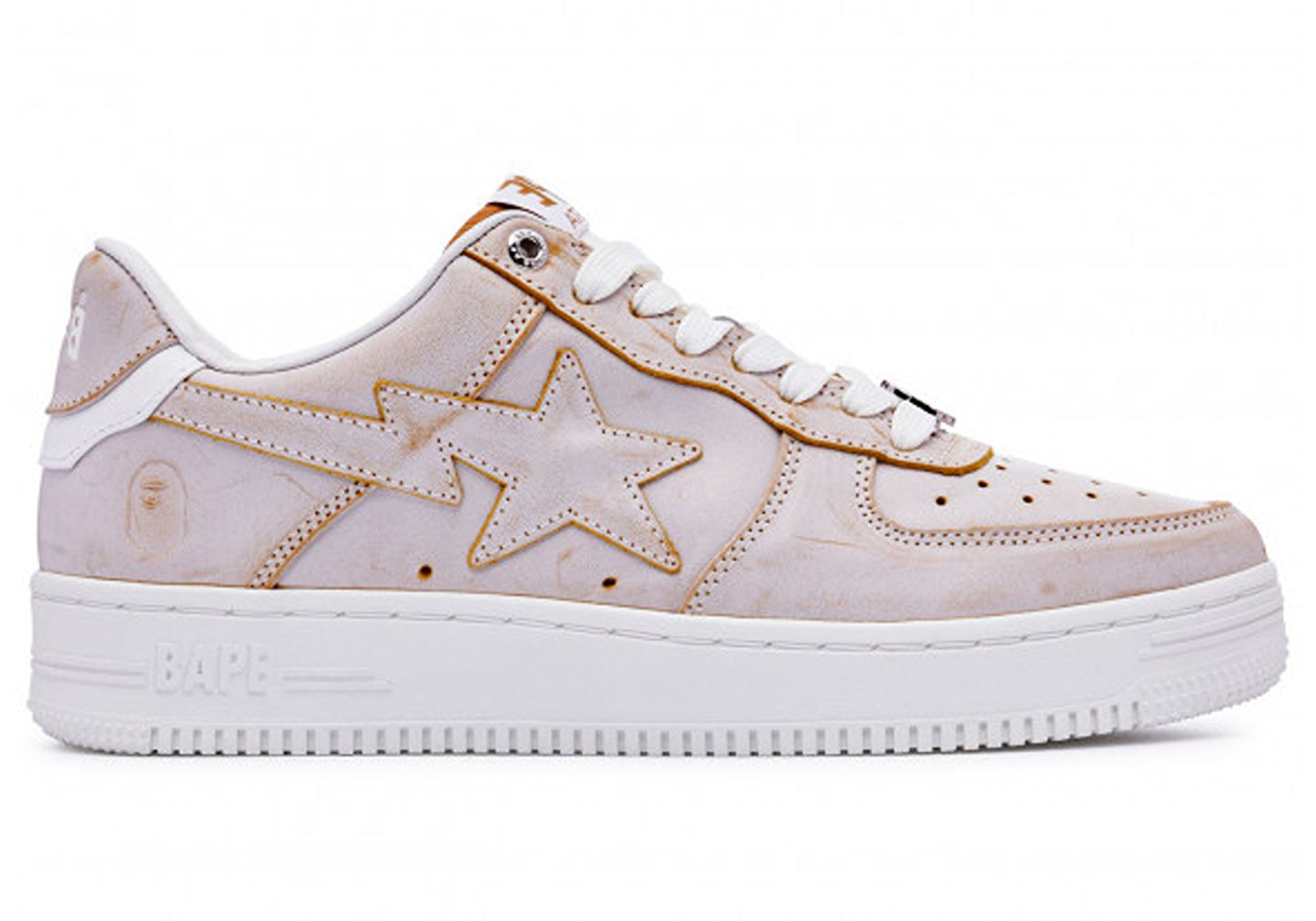 A Bathing Ape Bape Sta Wear Away Paint Beige