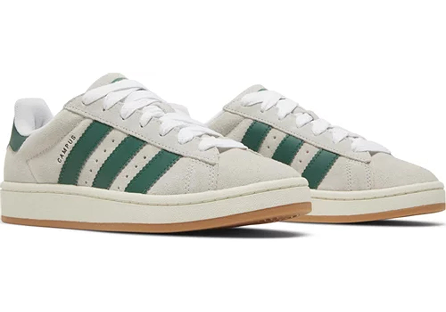 Adidas Campus 00s Crystal White Dark Green (W)