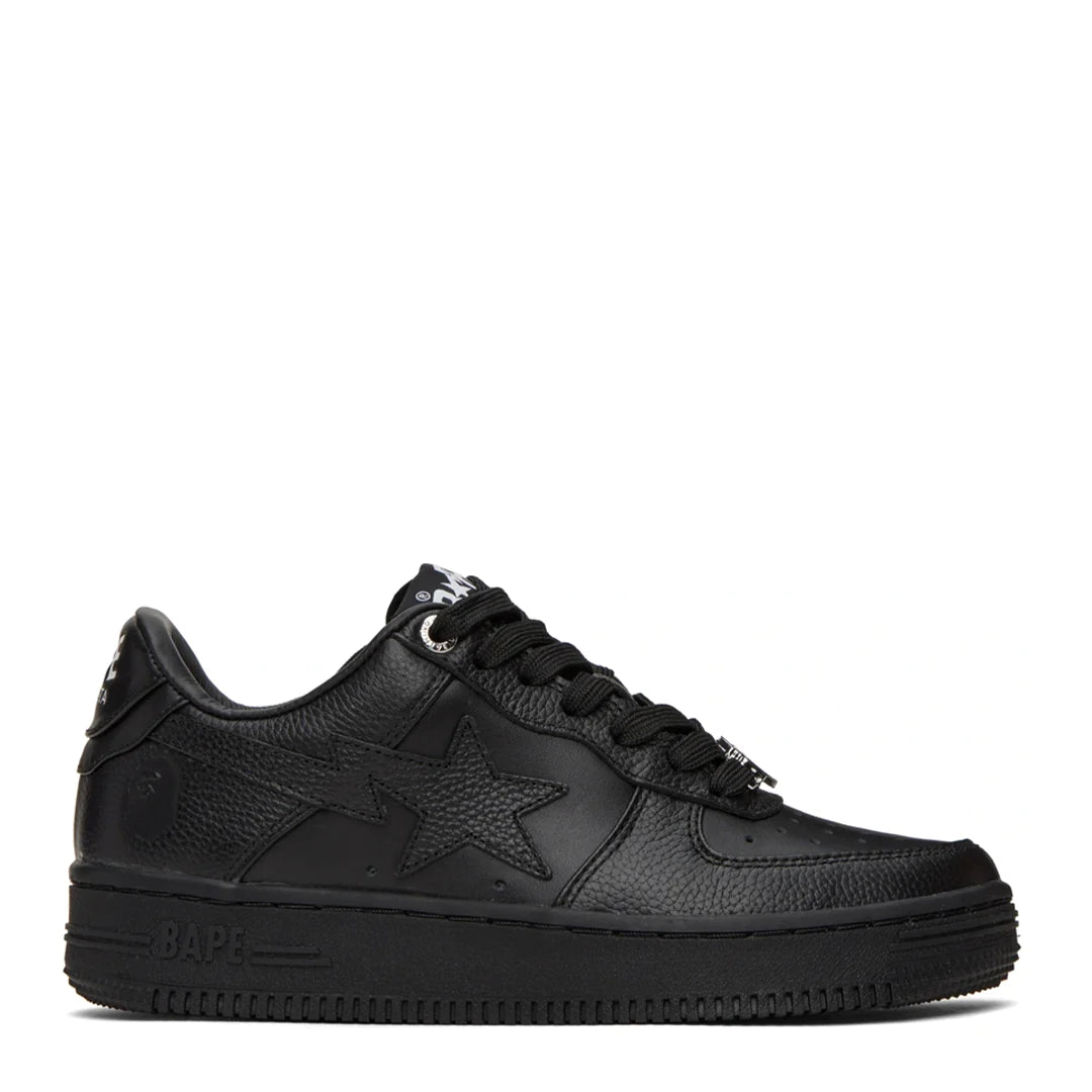 A Bathing Ape Bape Sta Triple Black Detailansicht linker Schuh