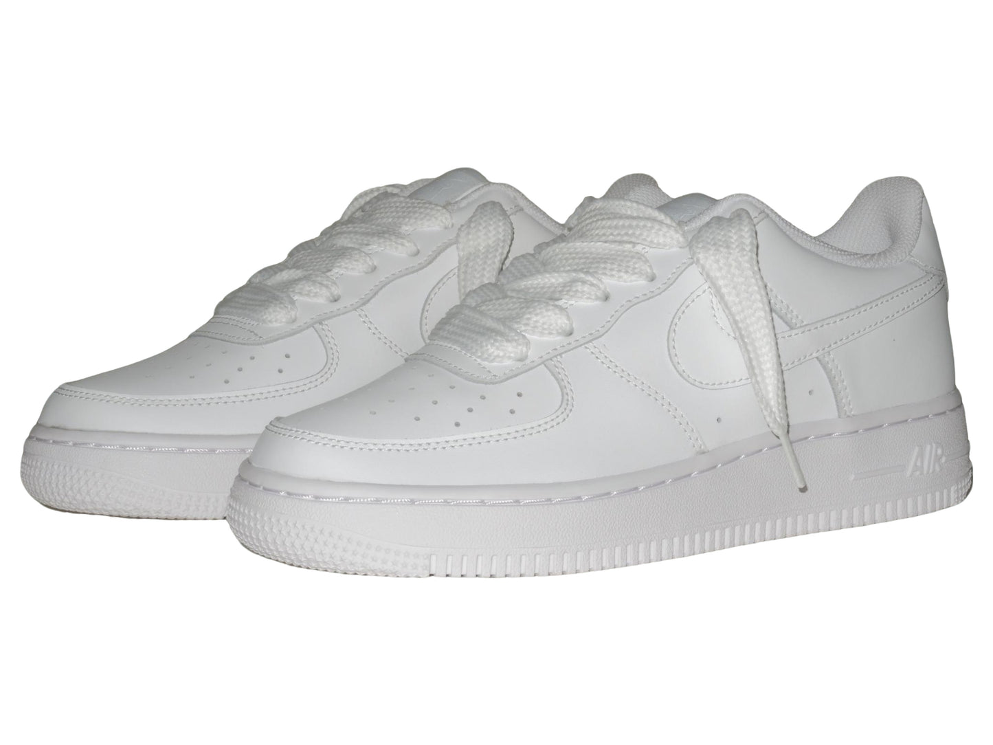 Fat Lace Air Force 1 White White