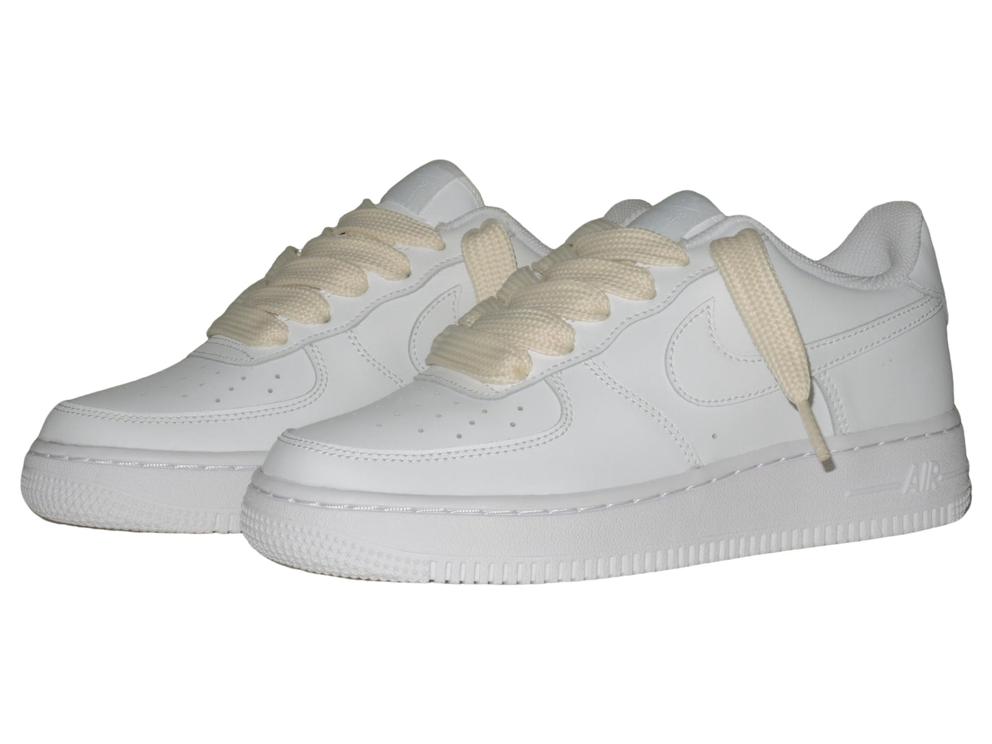 Fat Lace Air Force 1 White Beige