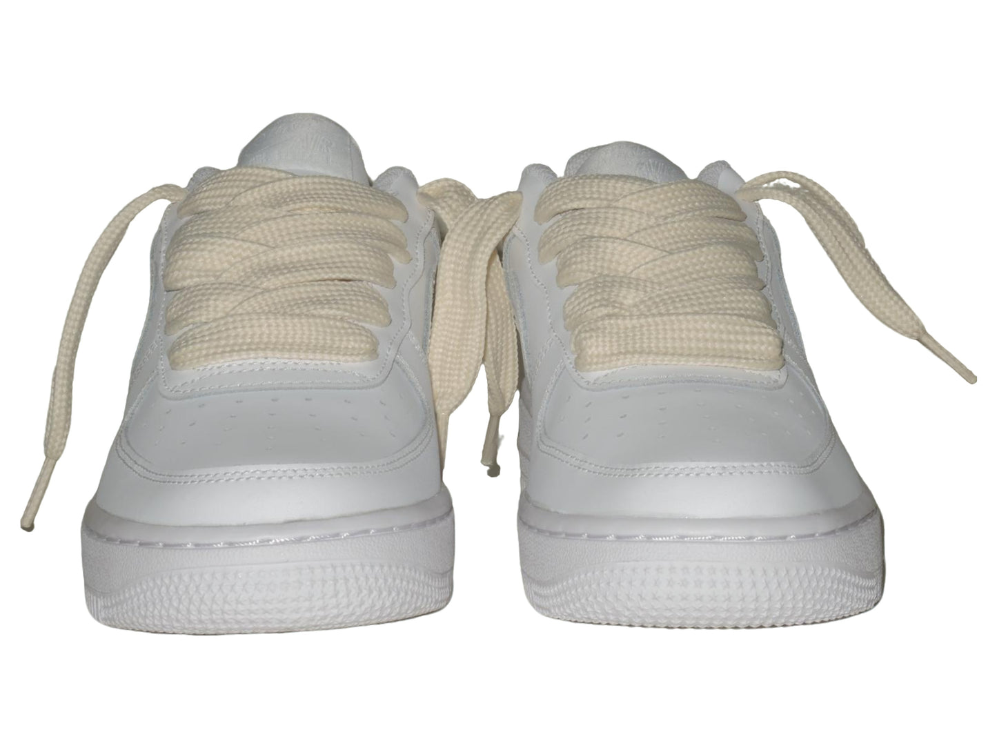 Fat Lace Air Force 1 White Beige