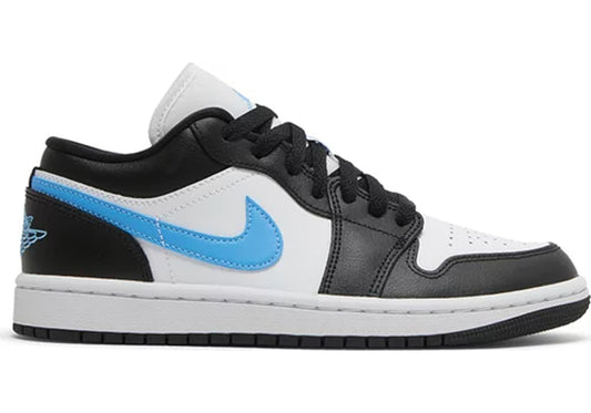 Jordan 1 Low Black University Blue White (W)