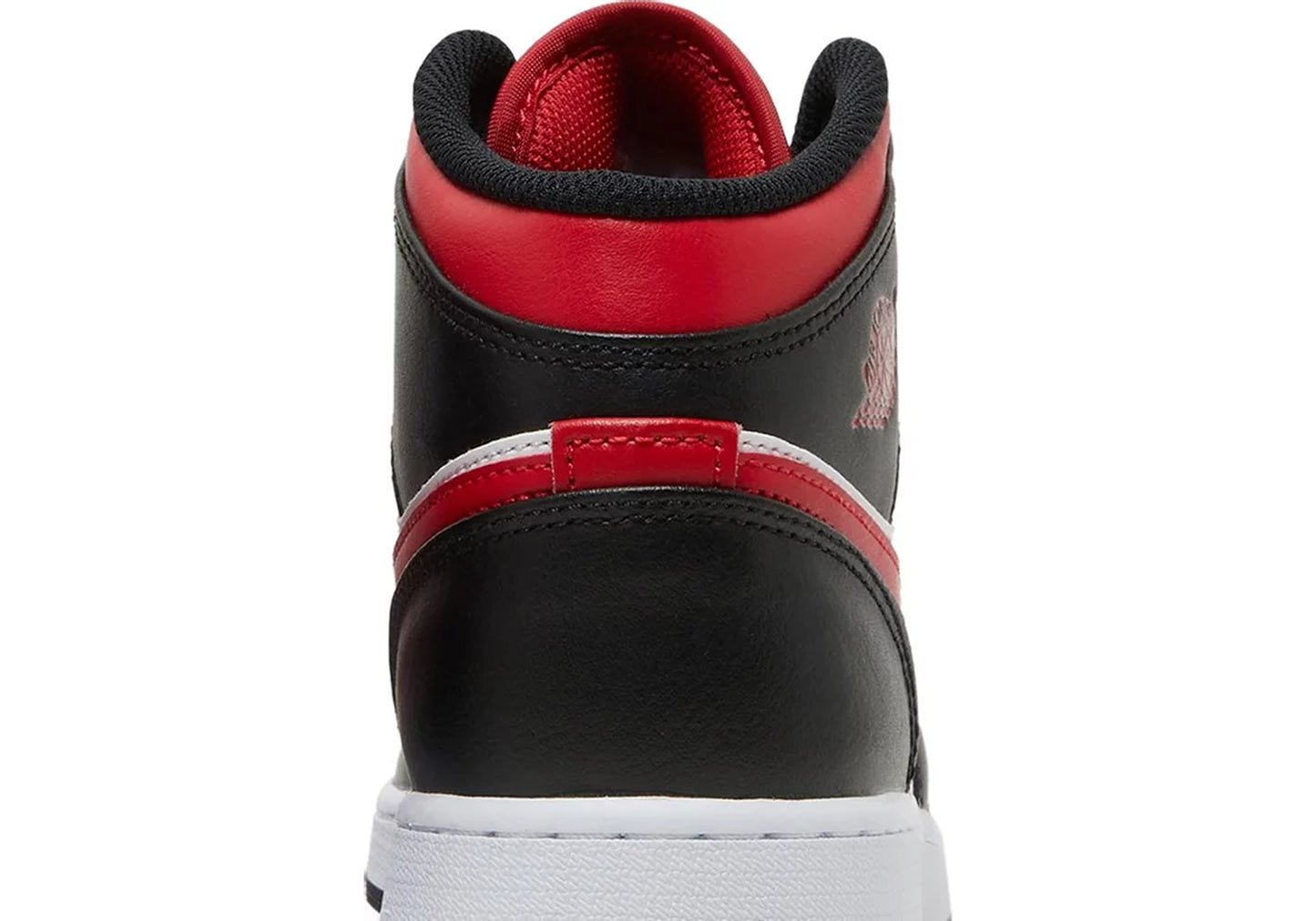 Jordan 1 Mid Black Fire Red