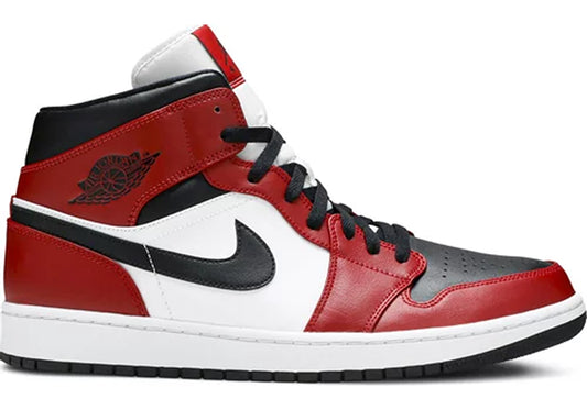 Jordan 1 Mid Chicago Black Toe