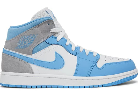 Jordan 1 Mid University Blue Grey