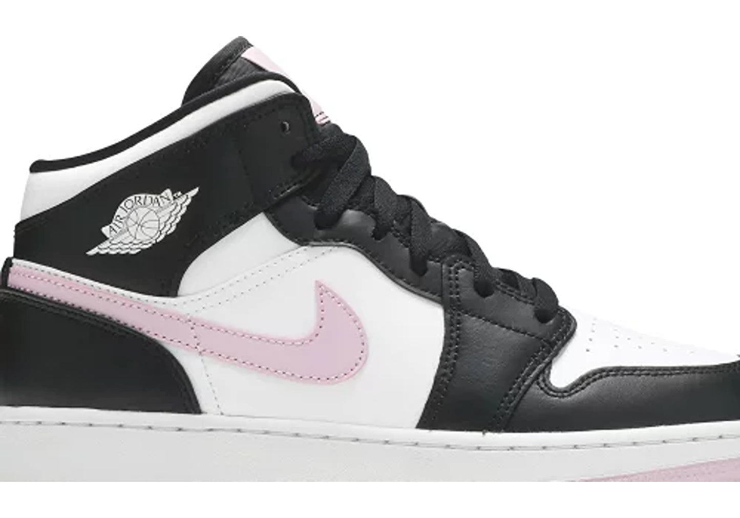 Jordan 1 Mid White Black Light Arctic Pink (GS)