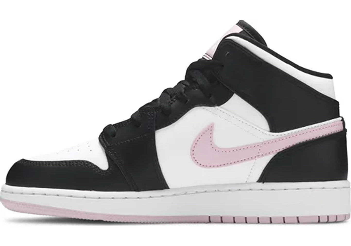 Jordan 1 Mid White Black Light Arctic Pink (GS)