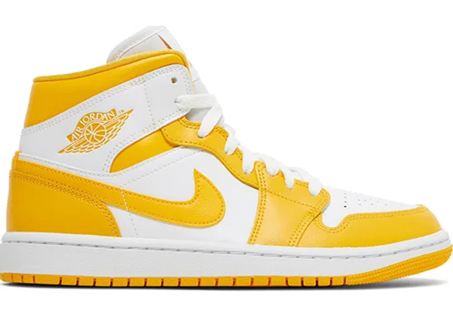 Jordan 1 Mid White University Gold (W)