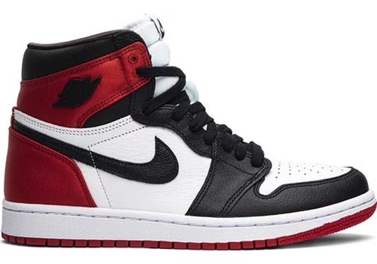 Jordan 1 Retro High Satin Black Toe (W)