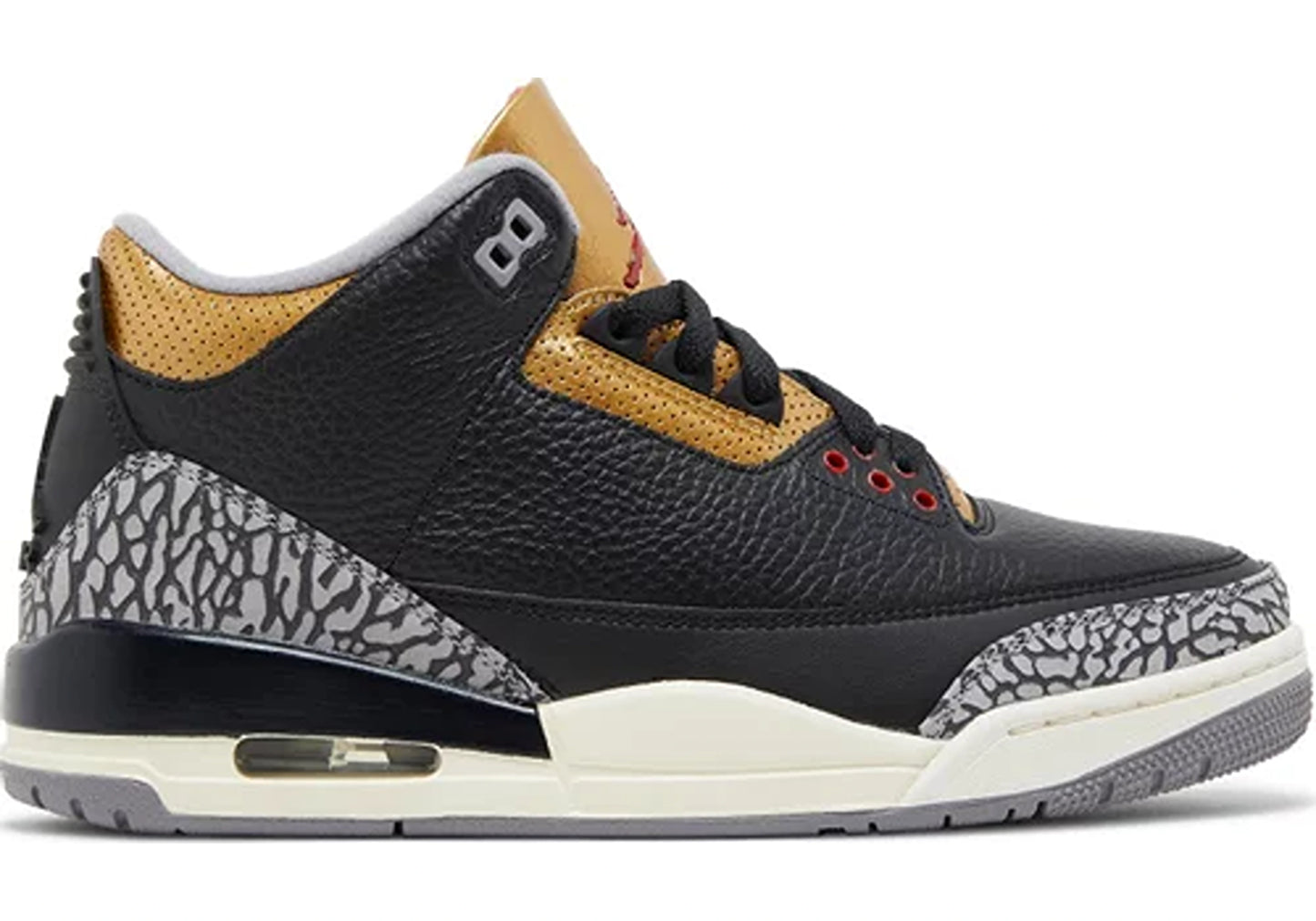 Jordan 3 Retro Black Cement Gold (W)