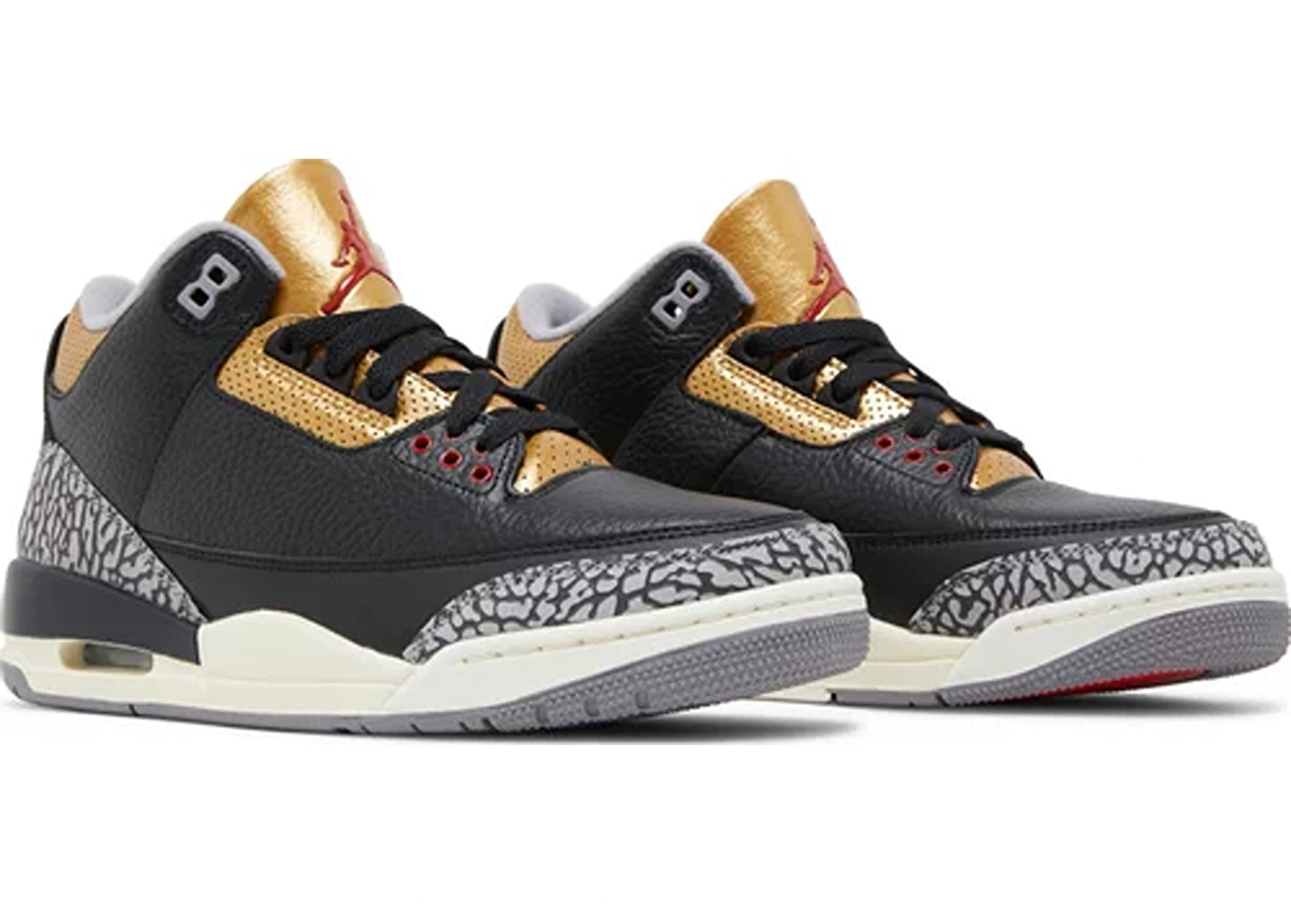 Jordan 3 Retro Black Cement Gold (W)