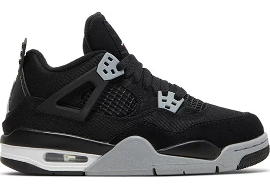 Jordan 4 Retro Black Canvas (GS)