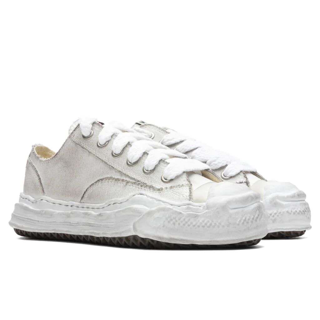 Maison Mihara Yasuhiro Hank OG Sole Canvas Low White Detailansicht linker Schuh