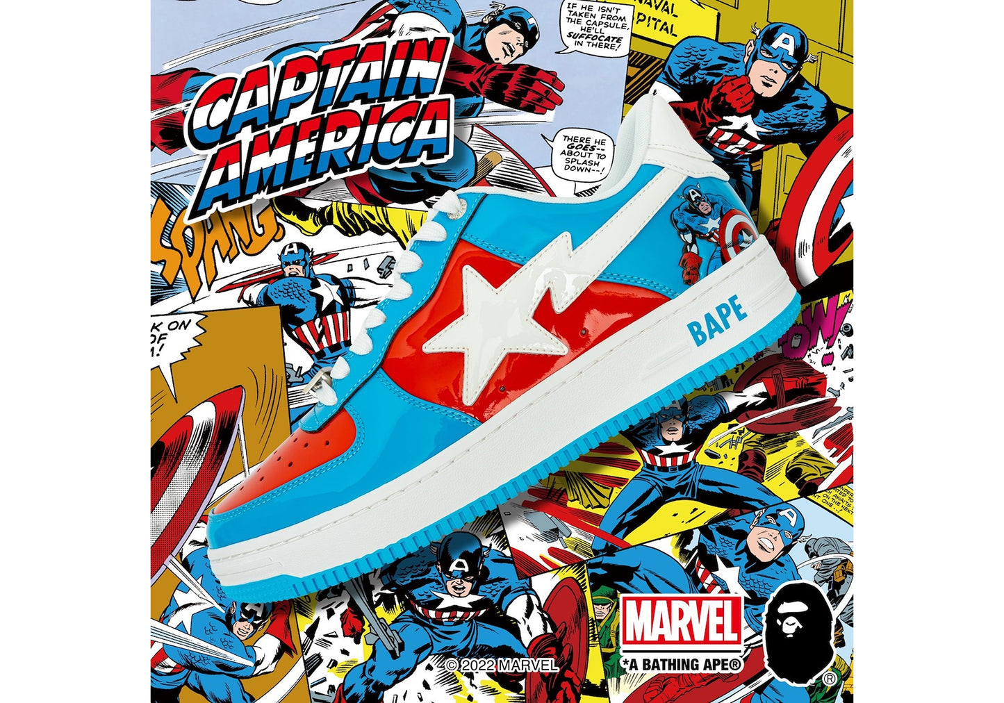 A Bathing Ape Bape Sta Marvel Comics Captain America (2022)