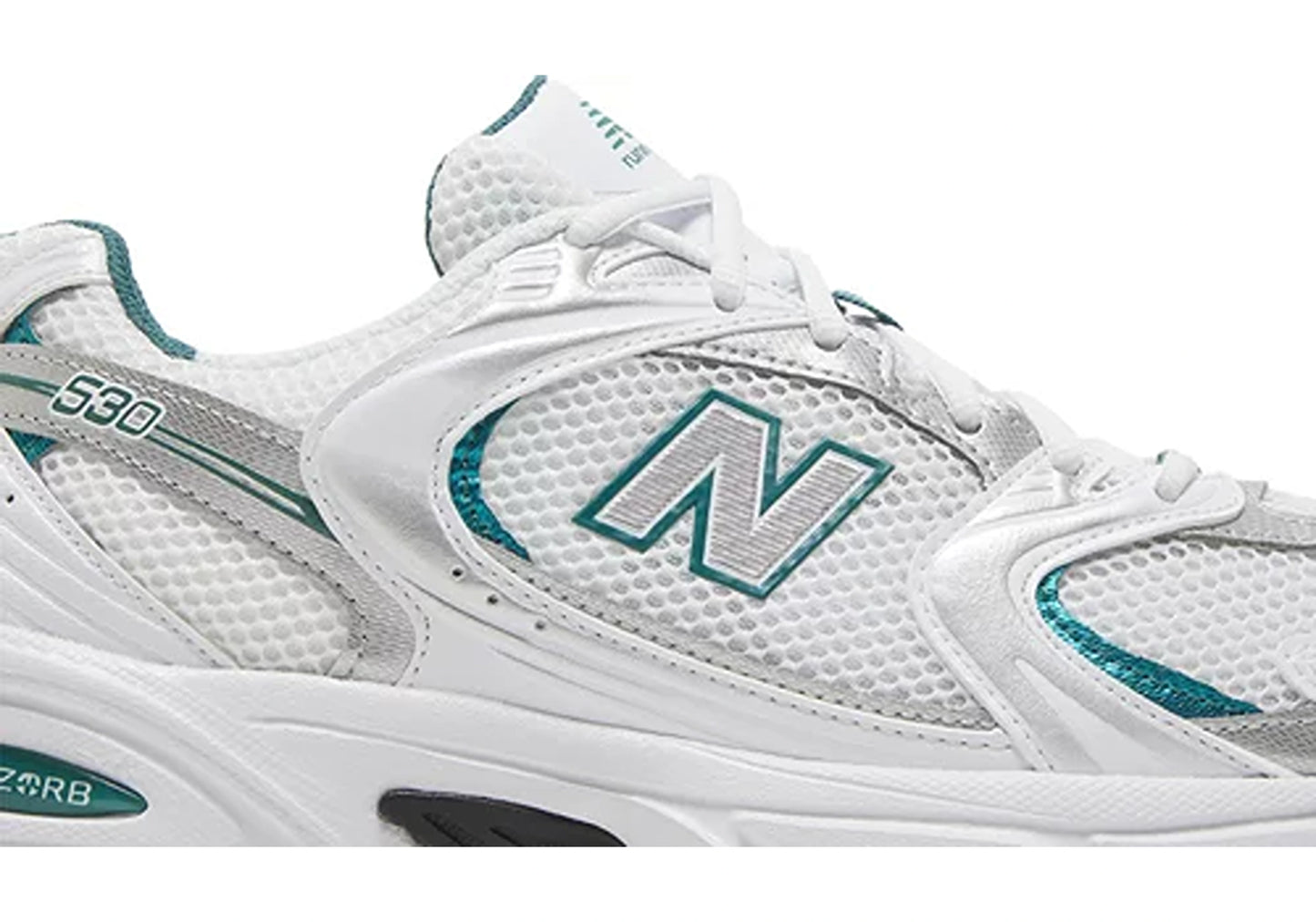 New Balance 530 White Silver Green