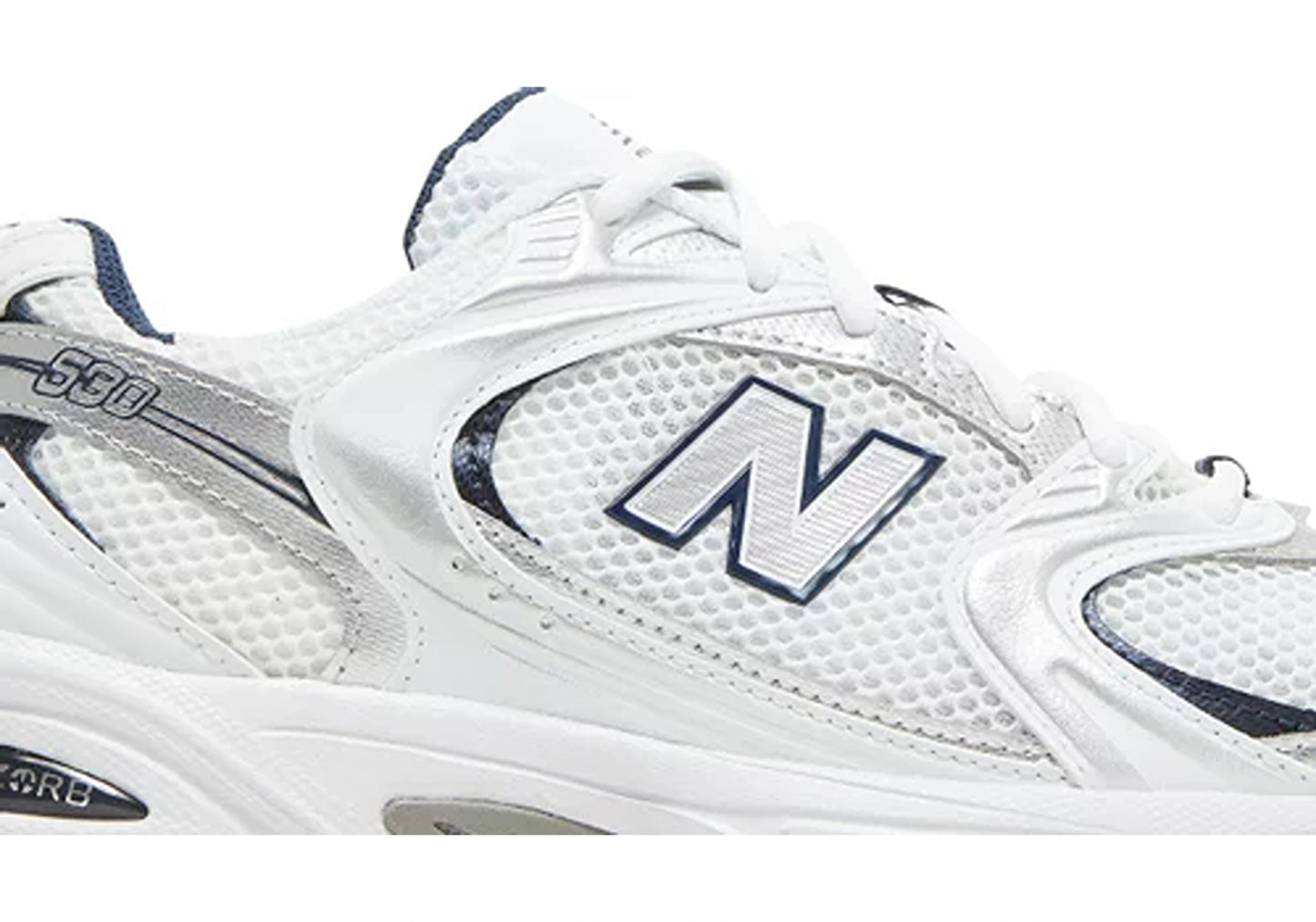 New Balance 530 White Silver Navy