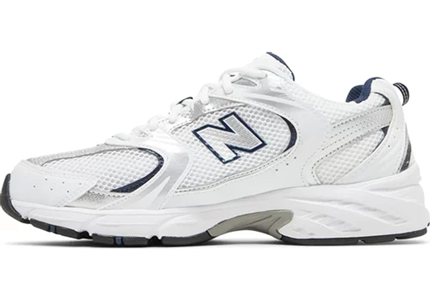 New Balance 530 White Silver Navy