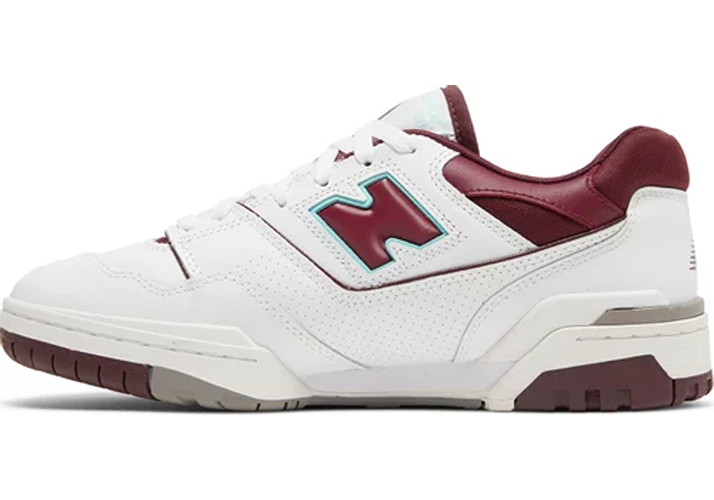 New Balance 550 Burgundy Cyan