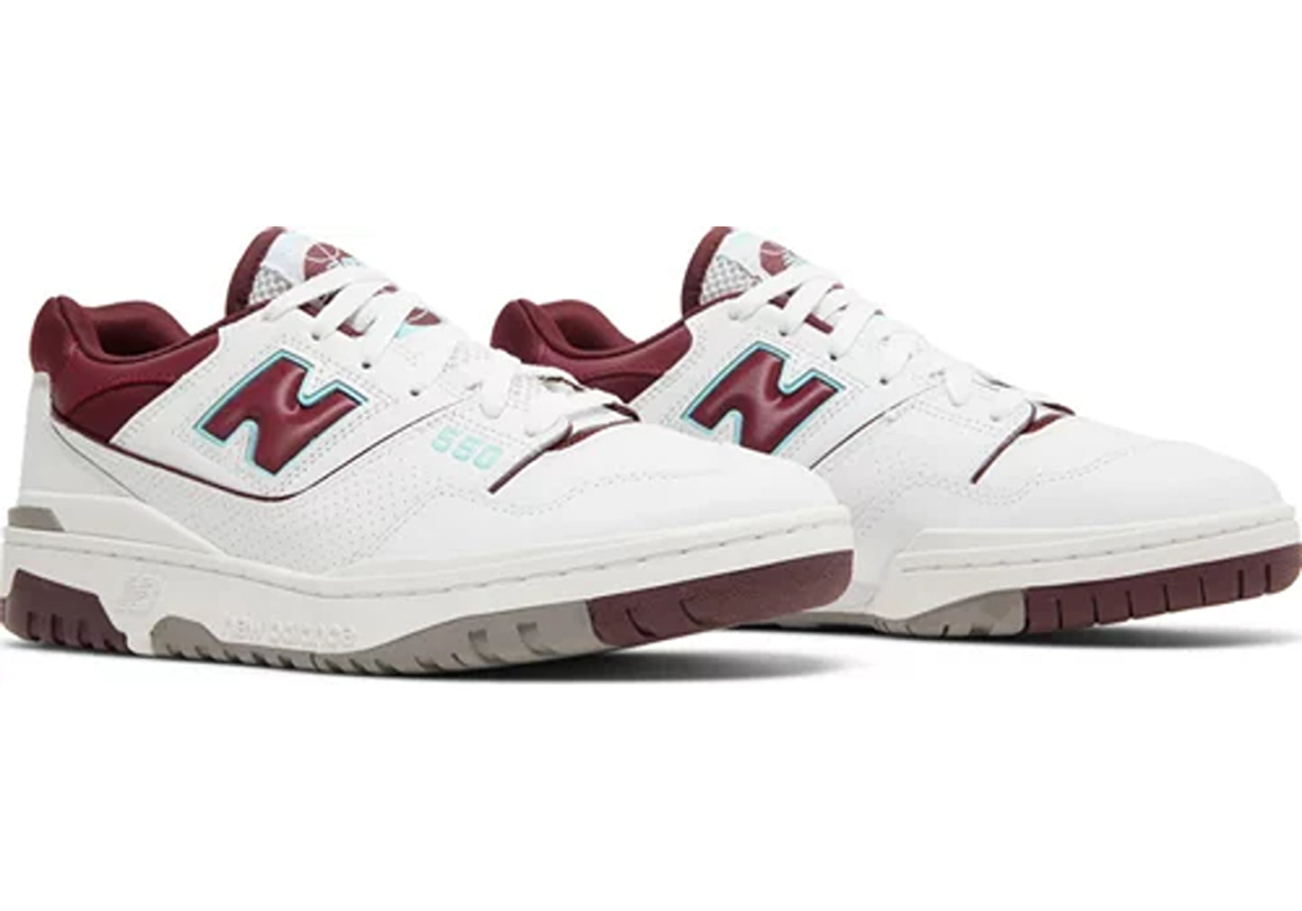 New Balance 550 Burgundy Cyan