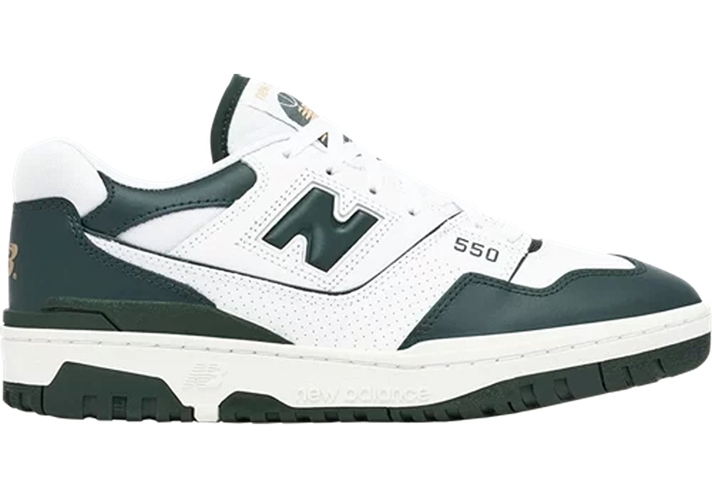 New Balance 550 White Dark Green