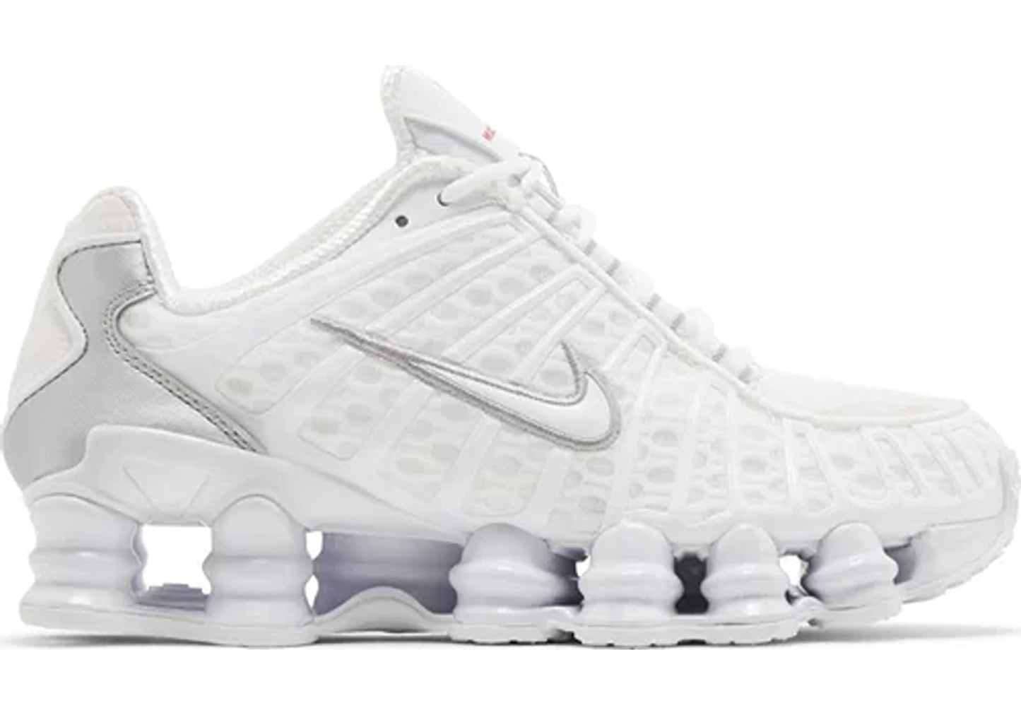 Nike Shox TL White Metallic Silver Max Orange (W)